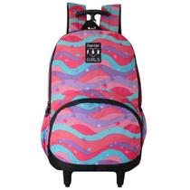 Mochila De Rodinhas Denlex For Girls Love Estrela Reforçada