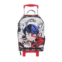 Mochila de Rodinhas Dermiwill Miraculous Com Bolso Térmico