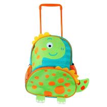 Mochila de Rodinhas Dinossauro Menino Menina Infantil Escolar