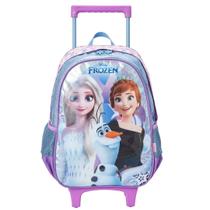 Mochila de Rodinhas Escolar 14 Disney Frozen Holográfico