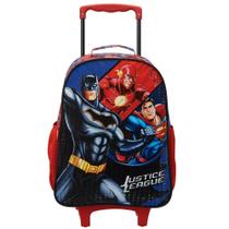 Mochila de Rodinhas Escolar 16' Liga Da Justiça - 13520 Mochila de Rodinhas Escolar 16' Liga Da Justiça - 13520