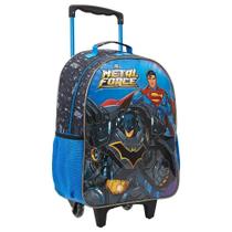 Mochila de Rodinhas Escolar 40CM Liga da Justiça Metal Force - 13510 Mochila de Rodinhas Escolar 40CM Liga da Justiça Metal Force - 13510