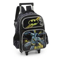 Mochila De Rodinhas Escolar Batman Com Máscara Luxcel