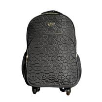 Mochila de Rodinhas Escolar Flores Matelassê 24L YINS