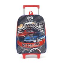 Mochila de Rodinhas Escolar Força 4 Azul - Luxcel