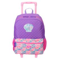 Mochila De Rodinhas Escolar Grande Plus Sereia 2 Sestini Mochila De Rodinhas Escolar Grande Plus Sereia 2 Sestini
