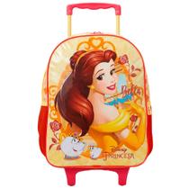 Mochila De Rodinhas Escolar Infantil Disney Princesa Bela