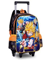 Mochila De Rodinhas Escolar Infantil Dragon Ball Z Goku Clio - Clio Style
