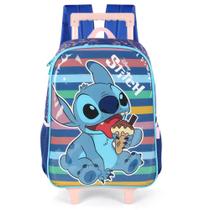 Mochila De Rodinhas Escolar Infantil Fãs Disney Stitch Angel Mochila De Rodinhas Escolar Infantil Fãs Disney Stitch Angel