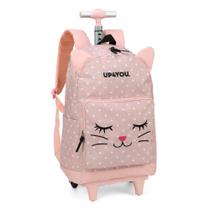 Mochila De Rodinhas Escolar Infantil Tween Gatinha 19L UP4YOU