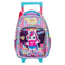 Mochila de Rodinhas Escolar Infantil Unicórnio Gamer Meninas Mochila de Rodinhas Escolar Infantil Unicórnio Gamer Meninas