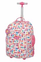 Mochila de Rodinhas Escolar Lilica Ripilica Lov. It Flowers Feminino