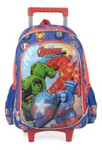 Mochila De Rodinhas Escolar Menino Avengers Mech Strike - LUXCEL