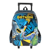 Mochila De Rodinhas Escolar Menino Infantil Original Batman