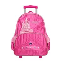 Mochila de Rodinhas Escolar Princesas Luz Led Meninas Pink