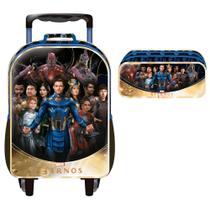 Mochila de Rodinhas + Estojo Duplo Eternos Eternal Movie 16'' Ref. 10.390 - Xeryus