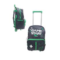Mochila de Rodinhas Game Start Preto - MAXLOG - CLIO Mochila de Rodinhas Game Start Preto - MAXLOG - CLIO