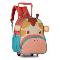 Mochila De Rodinhas Girafa Girafinha 15'' Infantil Pets Zoo Oficial - Super Resistente - Clio Mochila De Rodinhas Girafa Girafinha 15'' Infantil Pets Zoo Oficial - Super Resistente - Clio