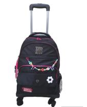 Mochila de rodinhas Giro 360 Rebecca Bonbon oficial preta Ref RB 24105 Mochila de rodinhas Giro 360 Rebecca Bonbon oficial preta Ref RB 24105