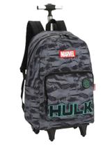Mochila de Rodinhas Hulk Luxcel Cinza