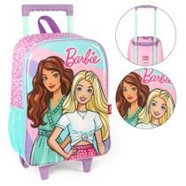 Mochila de Rodinhas Infantil Barbie Amigas Fashion