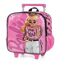 Mochila de Rodinhas Infantil Barbie Rosa Ref.IC39102BBRS Luxcel