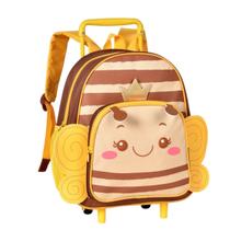 Mochila de Rodinhas Infantil Clio Pets Meninas Abelhinha Mochila de Rodinhas Infantil Clio Pets Meninas Abelhinha