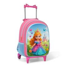 Mochila de Rodinhas Infantil Feminina Liz Grande Volta às Aulas