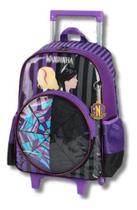 Mochila De Rodinhas Infantil Filme Wandinha Addams - Roxo