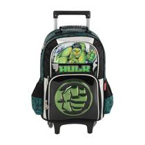 Mochila de Rodinhas Infantil Hulk Verde Luxcel Mochila de Rodinhas Infantil Hulk Verde Luxcel