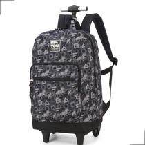 Mochila de Rodinhas Infantil Juvenil Menino Menina Unissex UP4YOU Reforçada Original Bolsa Rodas