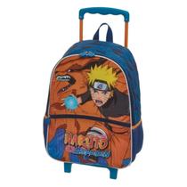 Mochila De Rodinhas Infantil Menino Escolar Naruto Kurama