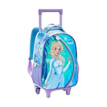 Mochila de Rodinhas Infantil Seanite Princesa Gelo 16"