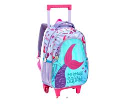 Mochila de Rodinhas Infantil Seanite Sereia