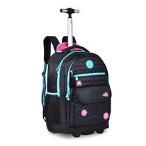 Mochila de Rodinhas Juvenil em Nylon OFICIAL LULUCA LU24085