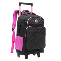 Mochila de Rodinhas Juvenil EMILLY VICK Xeryus Preta 15618