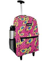 Mochila De Rodinhas Juvenil Feminina Espaçosa Grande Rosa Mochila De Rodinhas Juvenil Feminina Espaçosa Grande Rosa