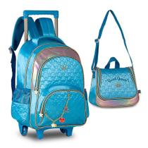 Mochila De Rodinhas + Lancheira Sweet Queen ul - Clio