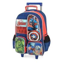 Mochila de Rodinhas Luxcel Avengers Azul