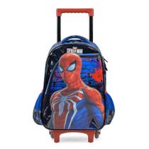 Mochila de Rodinhas Masculina Homem Aranha Azul Escuro Mochila de Rodinhas Masculina Homem Aranha Azul Escuro