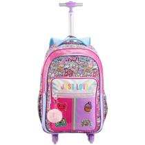 Mochila de Rodinhas Material Escolar Reforçado Compartimento Espaçoso Design Colorido Compartimentos Espaçosos Alça Reforçada Mochila de Rodinhas Material Escolar Reforçado Compartimento Espaçoso Design Colorido Compartimentos Espaçosos Alça Reforçada