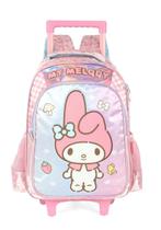Mochila de rodinhas média de costas my melody Mochila de rodinhas média de costas my melody