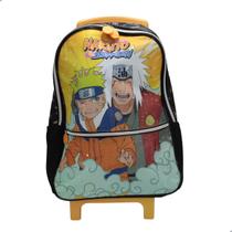 Mochila De Rodinhas Menino Pacific Naruto Shippuden Preta e Laranja Mochila De Rodinhas Menino Pacific Naruto Shippuden Preta e Laranja