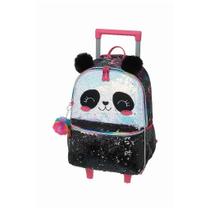 Mochila de Rodinhas Pacific Com Alça Pack Me Panda Preto Mochila de Rodinhas Pacific Com Alça Pack Me Panda Preto