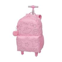Mochila de Rodinhas Pacific Lilica Ripilica LoveIt Crush Rosa
