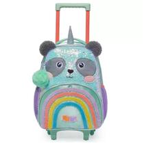 Mochila de Rodinhas Pack Me Sweet Panda Paetê PACIFIC (kit)