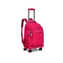 Mochila De Rodinhas Pink Carrinho Feminina Rebecca Bonbon