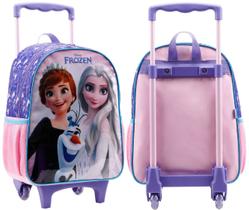 Mochila De Rodinhas Princesas Frozen Escolar Infantil Disney