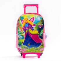 Mochila de Rodinhas Princess Infantil Wings - Rosa Mochila de Rodinhas Princess Infantil Wings - Rosa