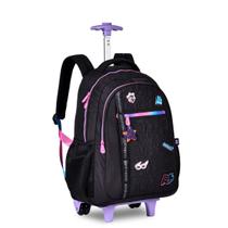 Mochila De Rodinhas Rafa e Luiz Juvenil Escolar Meninas
